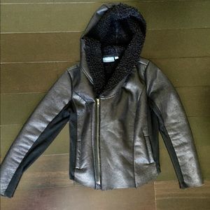 Simply Vera Wang black zip up fleece jacket